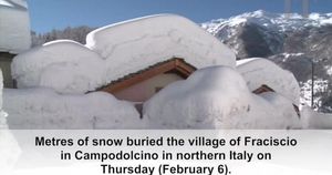 Unseasonal Snowfall Expected Across Northern Italy This Weekend