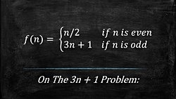 Nedir bu (3n + 1) problemi?
