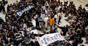 Activists Stage Protest Against Bathroom Policy On Capitol Hill