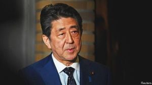 Nation Bids Farewell To Shinzo Abe At Memorial Service