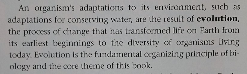 Videoyu çeken şahsın gerine gerine söz ettiği Campbell'ın Biology isimli meşhur kitabının 2011 tarihli 9. baskısının Giriş bölümü... İngilizce bilmeyenler için: