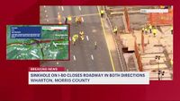 NJDOT: All lanes closed on I-80 in Wharton due to new sinkhole