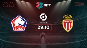 Lille Prepares For Key Clash Against Monaco