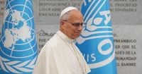 Pope denounces use of hunger as weapon of war as he urges world leaders 'not to look the other way'