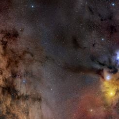  From the Galactic Plane through Antares 