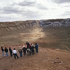 Inside Barringer Meteor Crater