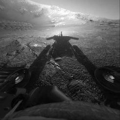 Shadow of a Martian Robot