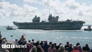HMS Prince Of Wales Sets Sail For Indo-Pacific Deployment