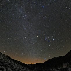 Winter Hexagon Over Stagecoach Colorado
