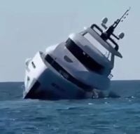 Million-dollar yacht sinks off Turkey during maiden voyage: passengers jumped into open sea