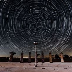  Star Trails and the Bracewell Radio Sundial 