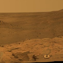 West Valley Panorama from the Spirit Rover on Mars