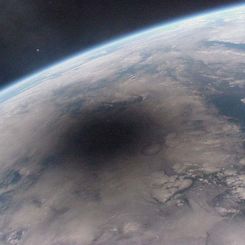 Looking Back at an Eclipsed Earth