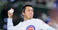 【MLB】元カブスの上原浩治さんが始球式「ボールが捕手まで届いて良かった」