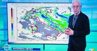 Meteo, pioggia e giù di 10 gradi. Sottocorona: 