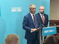 Farage raises eyebrows as Reform UK unveils Caerphilly by-election candidate - Herald.Wales