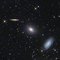 Three Galaxies in Draco