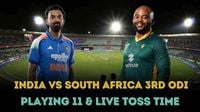 India vs South Africa 3rd ODI Playing 11, match timings, live streaming