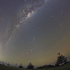  Halley Dust and Milky Way 