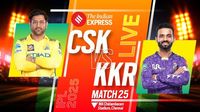 CSK vs KKR LIVE Cricket Score, IPL 2025: Varun Chakravarthy sends back Deepak Hooda as Dhoni walks out to the middle, Chennai Super Kings 72/7