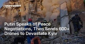 Russian Strikes Devastate Kyiv Amid Renewed Peace Push