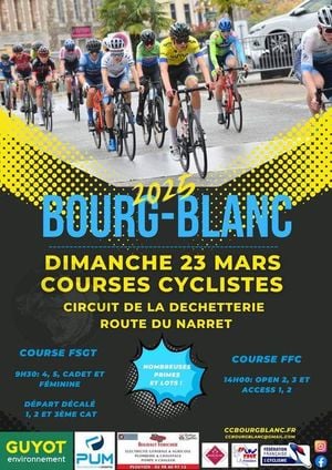 Bourg-Blanc Hosts Exciting Cycling Competitions March 23