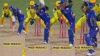 IPL 2025: WATCH- 0.12 seconds reaction time! MS Dhoni’s lightning fast stumping finds Suryakumar Yadav short of crease