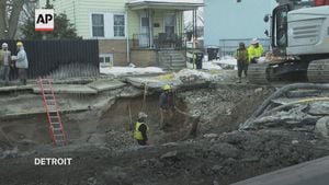 Repair Efforts Ongoing After Detroit Water Main Break