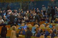 Hundreds of diplomats stage walkout from UN General Assembly as Netanyahu enters to speak