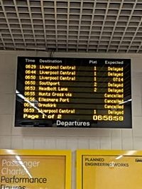 Liverpool - Merseyrail disruptions live - New weather warning issued for Merseyside | Facebook