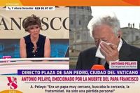 Antonio Pelayo, corresponsal de Antena 3 en Roma, se derrumba en directo al recordar al Papa: “He perdido a un padre”