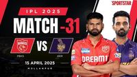 PBKS vs KKR Live Score, IPL 2025: Punjab Kings 76/5 (9 overs); Nortje removes Wadhera