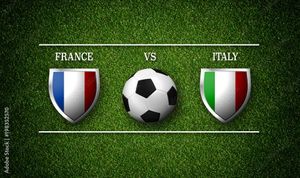 Italy And France Set For Epic Football Showdown