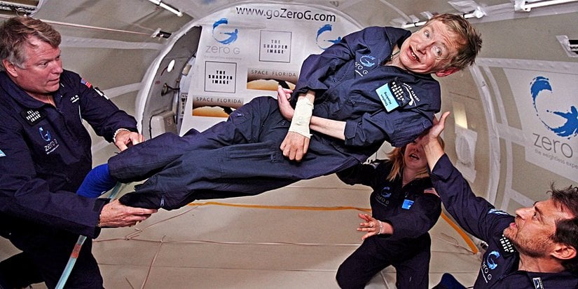 Stephen Hawking, mikroyerçekimli ortamda...