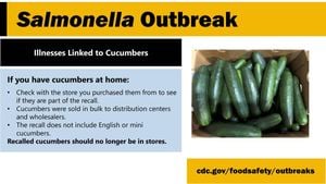 Salmonella Outbreak Triggers Nationwide Cucumber Recall