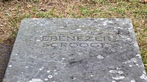 Ebenezer Scrooge Gravestone Gets Christmas Restoration