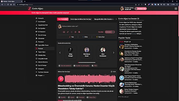 Evrim Ağacı'nın podcast sayfasına ulaştınız.