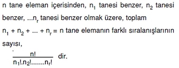 Tekrarlı permütasyon nedir? (kısaca)