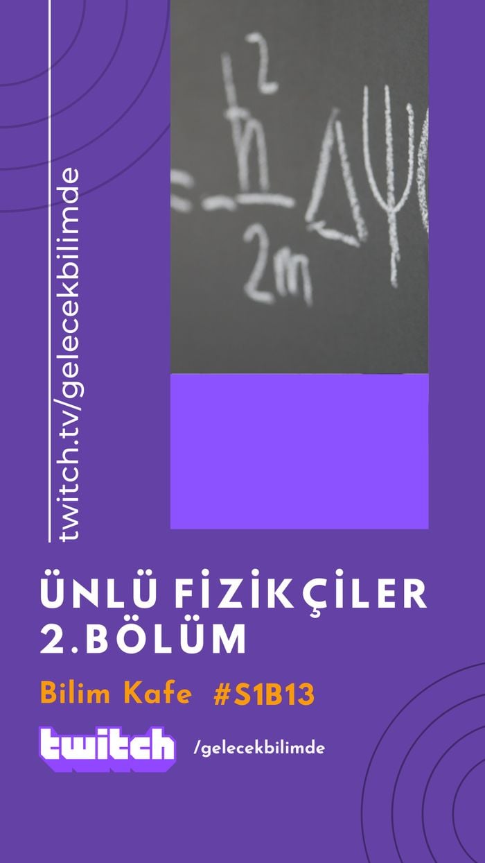 Bu Hafta Bilim Kafede Ünlü Fizikçilerin Hayatlarını İncelemeye Devam Ediyoruz!