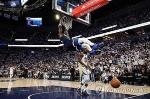 Timberwolves Dominate Warriors To Tie Playoff Series