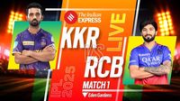 IPL 2025 LIVE Cricket Score, KKR vs RCB LIVE Score: Kolkata vs Bengaluru in season opener; Toss, Playing XI updates