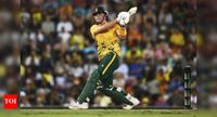 'Baby AB' on fire! Dewald Brevis breaks his own record during AUS vs SA 3rd T20I | Cricket News - Times of India
