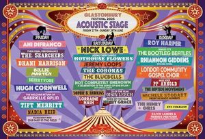 Glastonbury Festival Announces Line-Up For Acoustic Stage