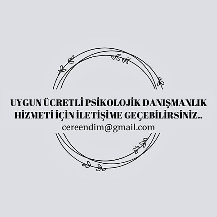 Süpervizyon Kapsamında Uygun Ücretli Danışan Talebi -  Psikolog Ceren Dim