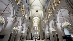 Notre Dame Cathedral Reopens As Global Leaders Gather For Historic Ceremony