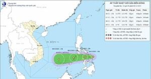 Tropical Depression Near Vietnam Prompts Coastal Alert