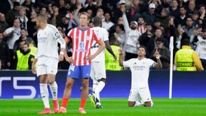 Real Madrid Faces Atletico Madrid In Champions League Clash