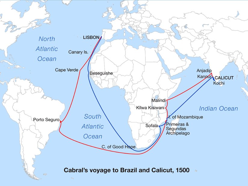 Gidiş rotası kırmızı, dönüş rotası ise mavi renkle gösterilmiştir.