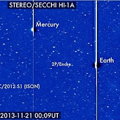 Comet ISON from STEREO