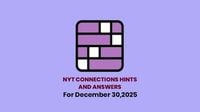 NYT Connections Hints Today, December 30, 2025: All Hints, Categories, And Answers  | Herzindagi